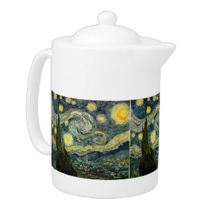 Vincent van Gogh's The Starry Night (1889) Teapot