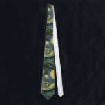 Vincent van Gogh's The Starry Night (1889) Tie<br><div class="desc">A classic artwork that has passed into the public domain and makes wonderful gifts and other products. Van Gogh once wrote: "It often seems to me that night is still more richly coloured than the day; having hues of the most intense violets, blues and greens. If only you pay attention...</div>