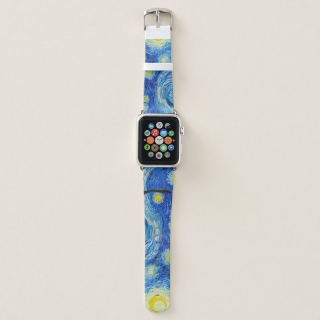 Vincent Van Gogh's The Starry Night Apple Watch Band (Front)