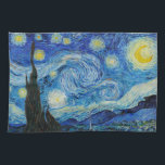 Vincent Van Gogh's The Starry Night Kitchen Towel<br><div class="desc">Immerse yourself in the mesmerizing beauty of Vincent Van Gogh's The Starry Night with this high-quality reproduction art print. Own a piece of art history and let the brilliance of Van Gogh's masterpiece illuminate your surroundings.</div>