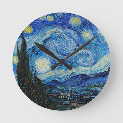 Vincent Van Goghs The Starry Night Round Clock