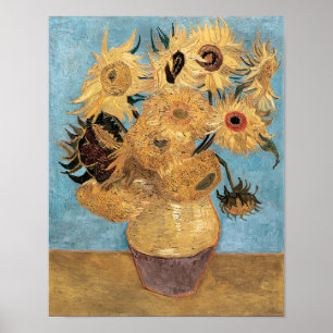 Vincent van Gogh's Vase with Twelve Sunflowers Poster