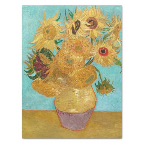 Vincent van Goghs Vase with Twelve Sunflowers  Tissue Paper