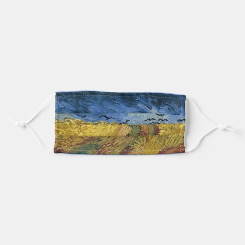 Vincent van Goghs Wheat Field with Crows 1890 Adult Cloth Face Mask
