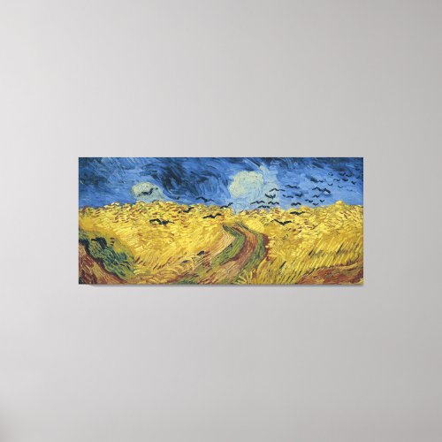 Vincent van Goghs Wheat Field with Crows 1890 Canvas Print