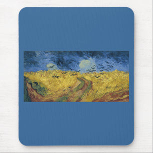 Vincent van Gogh's Wheat Field with Crows (1890) Mouse Pad