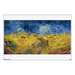Vincent van Gogh's Wheat Field with Crows (1890) Wall Decal
