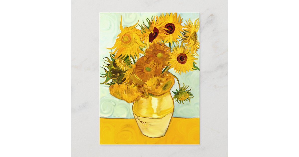 Sunflower Backpack Vincent Van Gogh Yellow Sunflowers 