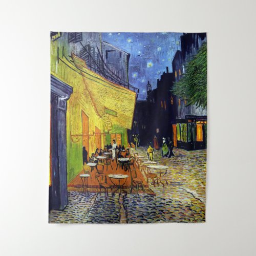 Vincent Willem van Gogh _ Cafe Terrace at Night Tapestry