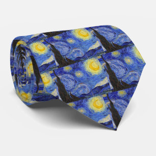 Vincent Willem van Gogh , “ Starry Night ” Neck Tie