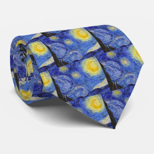 Vincent Willem van Gogh , “ Starry Night ” Neck Tie
