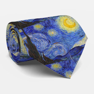 Vincent Willem van Gogh, "Starry Night" Neck Tie