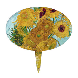 Vincent Willem van Gogh , "Sunflowers" Cake Topper