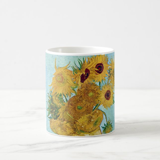 Vincent Willem van Gogh , "Sunflowers" Coffee Mug (Center)