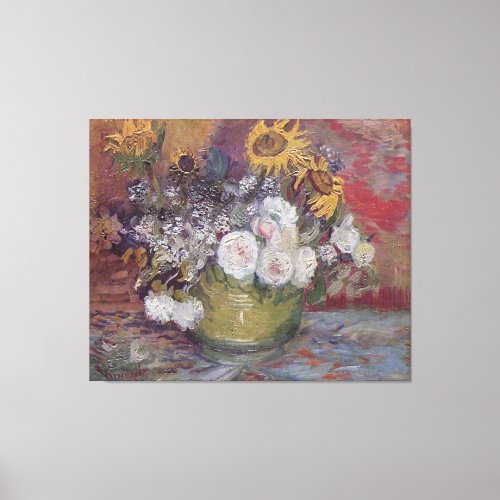 Vincent Willem van Gogh Sunflowers Painting Canvas