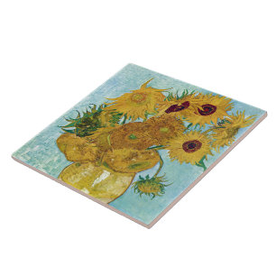 Vincent Willem van Gogh , "Sunflowers" Tile