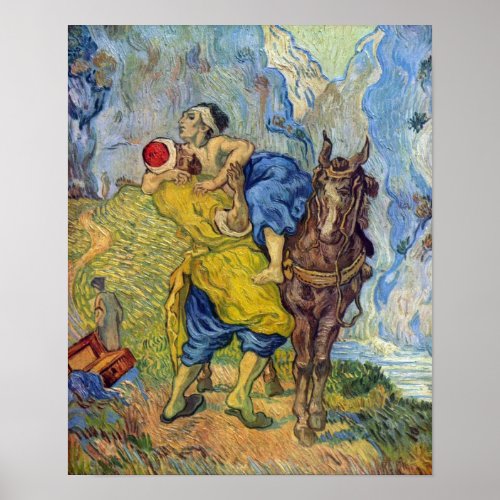 Vincent Willem van Gogh _ The Good Samaritan Poster