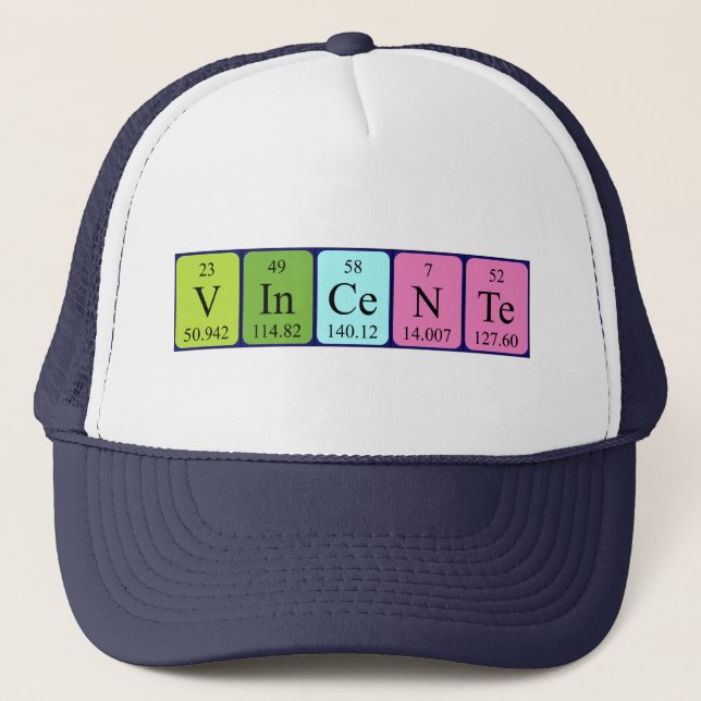 Vincente periodic table name hat (Front)