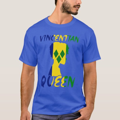 Vincentian St Vincent Grenadines Flag Afro Pride 3 T_Shirt