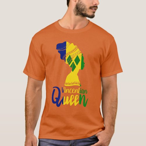 Vincentian St Vincent Grenadines Flag Afro Pride 4 T_Shirt