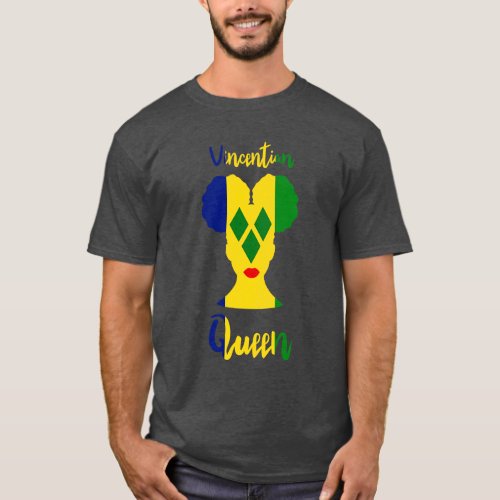 Vincentian St Vincent Grenadines Flag Afro Pride 5 T_Shirt