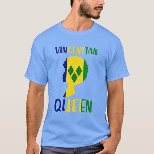 Vincentian St Vincent Grenadines Flag Afro Pride 6 T_Shirt