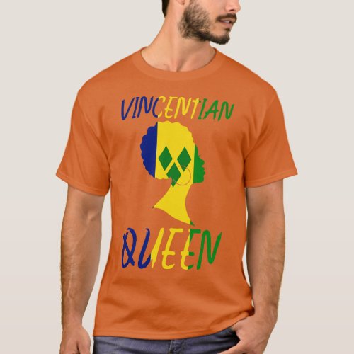 Vincentian St Vincent Grenadines Flag Afro Pride T_Shirt