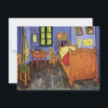 Vincent's Bedroom in Arles by Vincent van Gogh<br><div class="desc">Vincent's Bedroom in Arles by Vincent van Gogh is a vintage fine art post impressionism architectural painting featuring van Gogh's bedroom in the Yellow House in Arles. A typical bedroom scene with clothes hanging by the door, a bed, table, nightstand, chairs, a window and hardwood floors. About the artist: Vincent...</div>