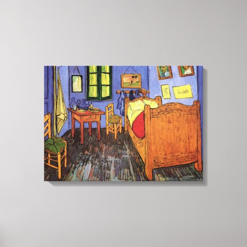 Vincents Bedroom in Arles by Vincent van Gogh Canvas Print