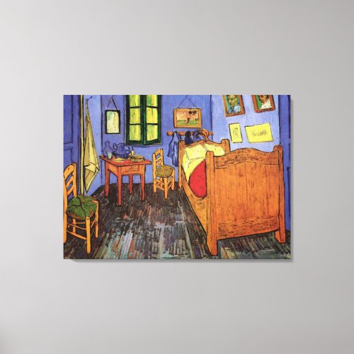 Vincents Bedroom in Arles by Vincent van Gogh Canvas Print