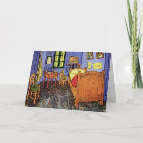 Vincents Bedroom in Arles by Vincent van Gogh Card