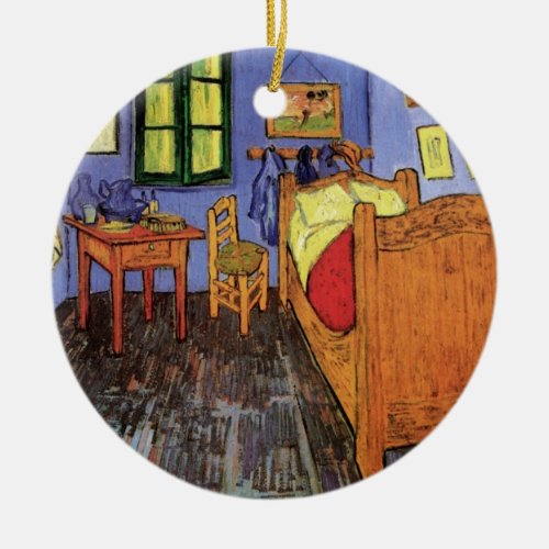 Vincents Bedroom in Arles by Vincent van Gogh Ceramic Ornament