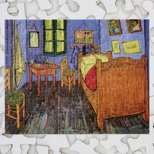 Vincents Bedroom in Arles by Vincent van Gogh Jigsaw Puzzle