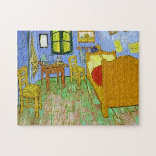 Vincents Bedroom in Arles by Vincent Van Gogh Jigsaw Puzzle