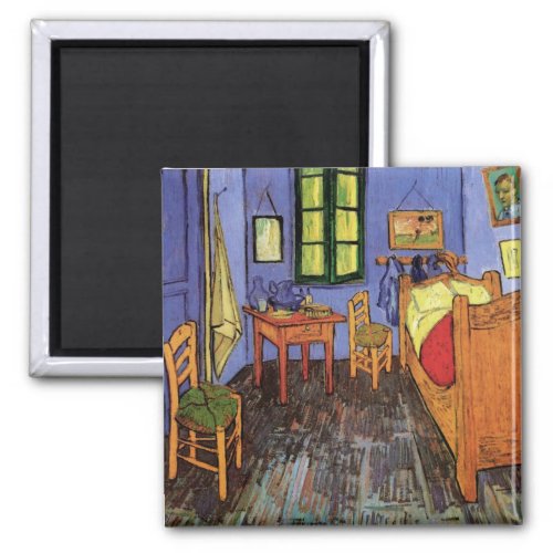 Vincents Bedroom in Arles by Vincent van Gogh Magnet