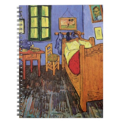 Vincents Bedroom in Arles by Vincent van Gogh Notebook