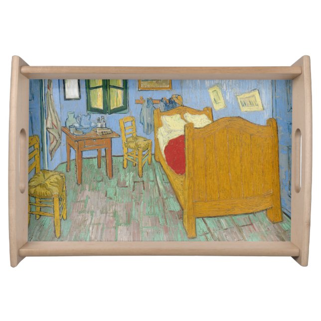 Vincent's Bedroom in Arles by Vincent van Gogh Serving Tray (Front)