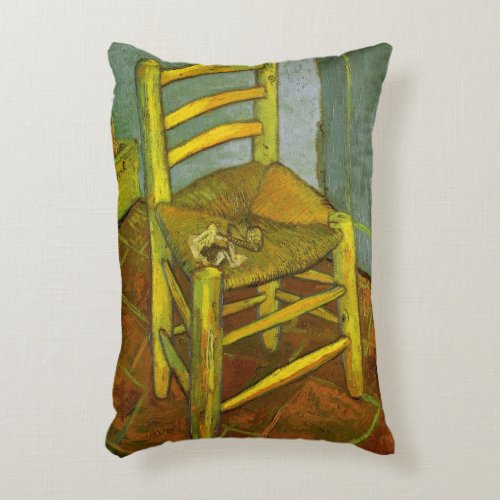 Vincents Chair with His Pipe by van Gogh Decorative Pillow