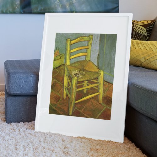 Vincents Chair with His Pipe by van Gogh Poster