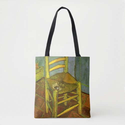 Vincents Chair with His Pipe by van Gogh Tote Bag