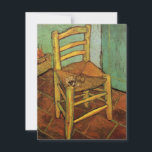 Vincent's Chair with His Pipe by Vincent van Gogh<br><div class="desc">Vincent's Chair with His Pipe by Vincent van Gogh is a vintage fine art post impressionism still life painting featuring van Gogh's wooden chair with a wicker seat, his tobacco and pipe at his house in Arles, France (The Yellow House). About the artist: Vincent Willem van Gogh was a Post...</div>
