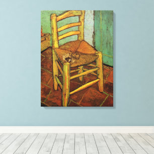 Vincent's Chair with His Pipe by Vincent van Gogh Canvas Print