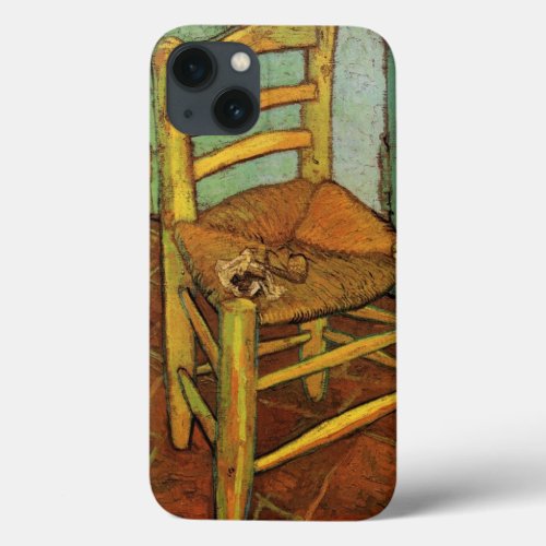 Vincents Chair with His Pipe by Vincent van Gogh iPhone 13 Case