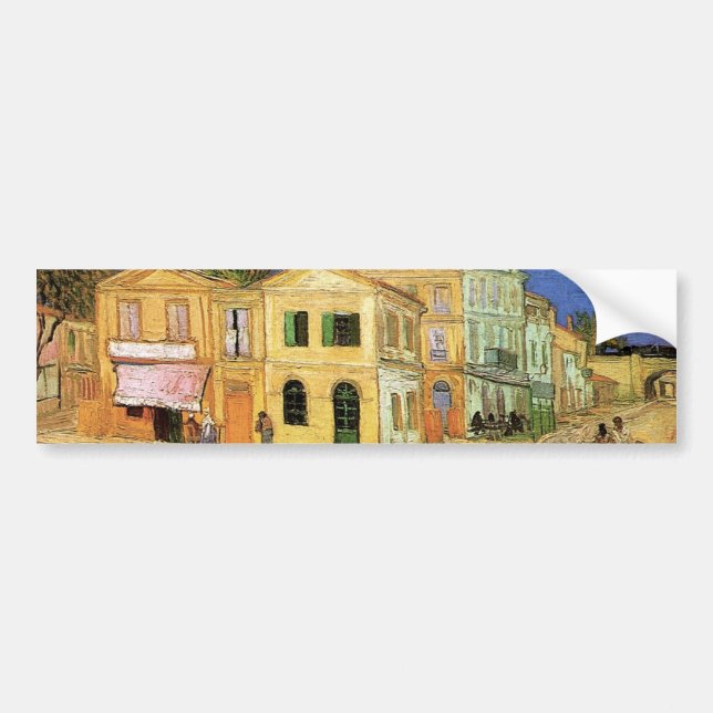 Vincent's House in Arles by Vincent van Gogh Bumper Sticker (Front)