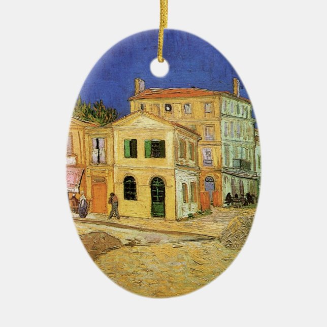 Vincent's House in Arles by Vincent van Gogh Ceramic Ornament (Front)