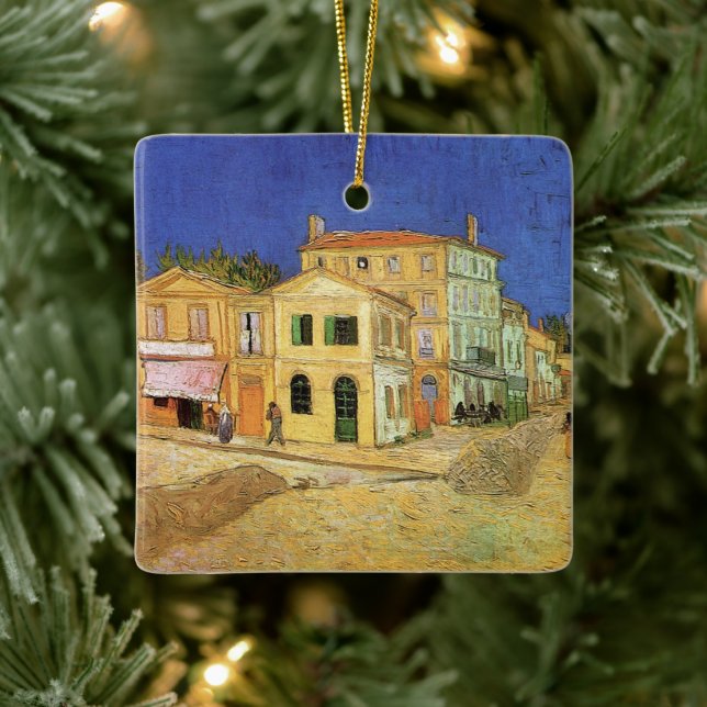 Vincent's House in Arles by Vincent van Gogh Ceramic Ornament (Tree)