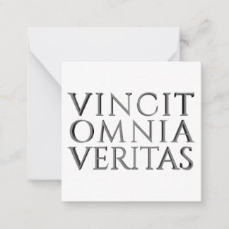 VINCIT OMNIA VERITAS - Light Note Card