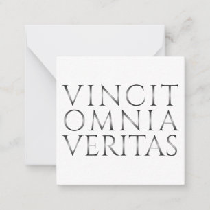 VINCIT OMNIA VERITAS - Light Note Card
