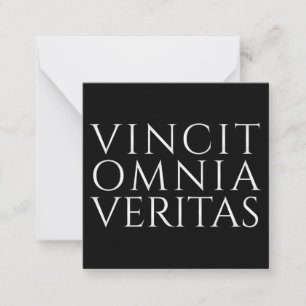 VINCIT OMNIA VERITAS - Light Note Card