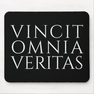 VINCIT OMNIA VERITAS MOUSE PAD
